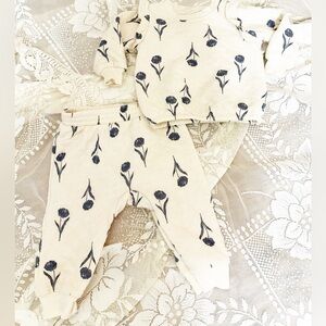 Carter's Cream Set with Blue Floral Print